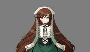 Rating: Safe Score: 0 Tags: 1girl black_ribbon brown_hair closed_mouth dress frills green_dress green_eyes heterochromia image long_hair long_sleeves looking_at_viewer neck_ribbon red_eyes smile solo suiseiseki transparent_background very_long_hair User: admin