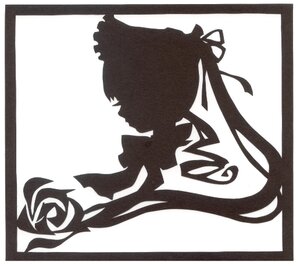 Rating: Safe Score: 0 Tags: 1girl border bow from_side image long_hair monochrome profile shinku simple_background solo striped striped_background white_background User: admin