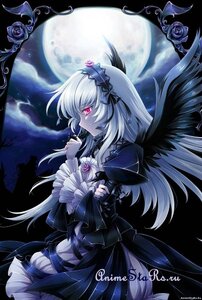 Rating: Safe Score: 0 Tags: 1girl black_dress dress flower frilled_sleeves full_moon gothic_lolita hairband holding_flower image lolita_fashion lolita_hairband long_hair long_sleeves moon night purple_rose red_eyes rose silver_hair sky solo suigintou twitter_username very_long_hair wings User: admin