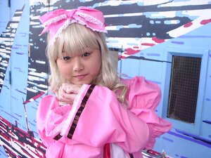 Rating: Safe Score: 0 Tags: 1girl blonde_hair bow dress frills hair_bow hinaichigo lips looking_at_viewer photo pink_bow realistic ribbon solo upper_body User: admin