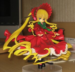 Rating: Safe Score: 0 Tags: 1girl blonde_hair blue_eyes bonnet bow doll dress drill_hair frills long_hair long_sleeves looking_at_viewer photo red_dress shinku shoes sitting solo standing twintails very_long_hair User: admin