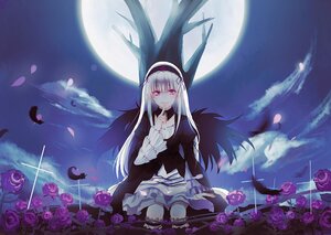 Rating: Safe Score: 0 Tags: 1girl cloud flower full_moon hairband image long_hair moon night petals pink_rose purple_flower purple_rose red_eyes red_flower red_rose rose rose_petals sitting sky smile solo suigintou wings User: admin