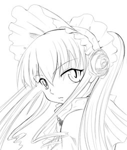 Rating: Safe Score: 0 Tags: 1girl auto_tagged blush flower greyscale hair_flower hair_ornament hairband image long_hair looking_at_viewer monochrome rose shinku solo striped striped_background upper_body vertical_stripes User: admin