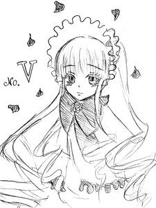 Rating: Safe Score: 0 Tags: 1girl bangs blue_butterfly blush bug butterfly butterfly_hair_ornament closed_mouth eyebrows_visible_through_hair greyscale image insect long_hair long_sleeves looking_at_viewer monochrome shinku simple_background sleeves_past_wrists smile solo squiggle upper_body very_long_hair white_background User: admin