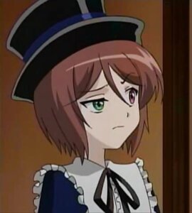 Rating: Safe Score: 0 Tags: 1girl brown_hair closed_mouth eyebrows_visible_through_hair frills frown green_eyes hat image portrait ribbon short_hair solo souseiseki User: admin