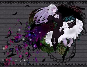Rating: Safe Score: 0 Tags: 1girl auto_tagged black_wings dress feathers flower frills hairband image lolita_hairband long_hair long_sleeves looking_at_viewer pink_eyes red_eyes ribbon rose silver_hair solo suigintou wings User: admin