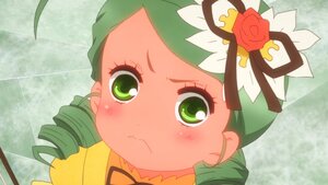 Rating: Safe Score: 0 Tags: 1girl blush drill_hair face flower green_eyes green_hair hair_ornament image kanaria looking_at_viewer rose solo twin_drills wavy_mouth User: admin