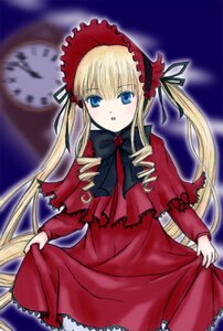 Rating: Safe Score: 0 Tags: 1girl auto_tagged blonde_hair blue_eyes bow bowtie capelet cowboy_shot dress image long_hair long_sleeves looking_at_viewer red_dress shinku sidelocks solo twintails User: admin