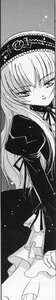 Rating: Safe Score: 0 Tags: 1girl dress frills greyscale hairband image lolita_fashion long_hair long_sleeves looking_at_viewer monochrome puffy_sleeves ribbon solo suigintou User: admin