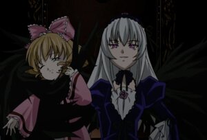 Rating: Safe Score: 0 Tags: 2girls blonde_hair bow closed_eyes dress frills hairband image long_hair long_sleeves looking_at_viewer multiple multiple_girls pink_eyes shinku silver_hair sleeping suigintou tagme upper_body wings User: admin