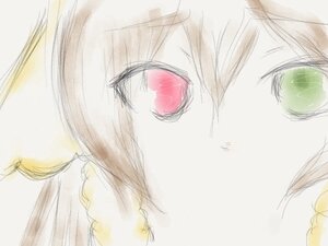 Rating: Safe Score: 0 Tags: 1girl blonde_hair close-up face heart image red_eyes sketch solo suiseiseki User: admin