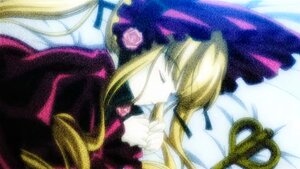 Rating: Safe Score: 0 Tags: 1girl blonde_hair blurry closed_eyes dress image long_hair long_sleeves profile shinku solo User: admin