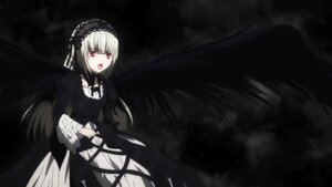 Rating: Safe Score: 0 Tags: 1girl black_dress black_ribbon black_wings dress frills gothic_lolita hairband image joints lolita_fashion long_hair long_sleeves looking_at_viewer open_mouth red_eyes ribbon rose solo suigintou very_long_hair wings User: admin