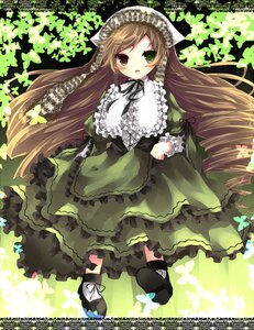 Rating: Safe Score: 0 Tags: 1girl bad_id bad_pixiv_id blue_butterfly brown_eyes brown_hair bug butterfly butterfly_hair_ornament chiruku dress frills green_dress green_eyes hat heterochromia image insect lolita_fashion long_hair long_sleeves ribbon rozen_maiden solo suiseiseki very_long_hair User: admin