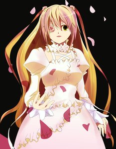 Rating: Safe Score: 0 Tags: 1girl blonde_hair dress eyepatch frills hair_ornament heterochromia image kirakishou long_hair long_sleeves looking_at_viewer petals pink_hair puffy_sleeves rose_petals solo two_side_up very_long_hair User: admin