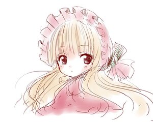 Rating: Safe Score: 0 Tags: 1girl bangs blonde_hair blush closed_mouth eyebrows_visible_through_hair flower image long_hair looking_at_viewer shinku simple_background sketch solo striped striped_background upper_body vertical_stripes white_background User: admin