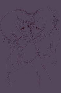 Rating: Safe Score: 0 Tags: 2girls closed_eyes dress image kirakishou long_hair monochrome multiple_girls pair sketch souseiseki yuri User: admin