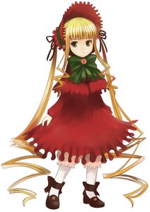 Rating: Safe Score: 0 Tags: 1girl bangs blonde_hair bloomers blue_eyes bonnet bow bowtie closed_mouth dress drill_hair expressionless full_body green_bow green_eyes image long_hair long_sleeves looking_at_viewer mizuki_makoto photoshop_(medium) pumps red_dress rozen_maiden shinku shoes simple_background socks solo standing twintails underwear very_long_hair white_background white_legwear User: admin