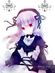 Rating: Safe Score: 0 Tags: 1girl black_dress black_ribbon dress flower frilled_sleeves frills hair_ribbon hairband image long_hair long_sleeves looking_at_viewer red_eyes ribbon rose solo suigintou upper_body User: admin