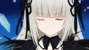 Rating: Safe Score: 0 Tags: 1girl bangs black_dress black_ribbon black_wings blush closed_eyes closed_mouth dress eyebrows_visible_through_hair hair_ribbon image long_hair neck_ribbon ribbon silver_hair solo suigintou User: admin