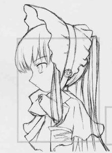 Rating: Safe Score: 0 Tags: 1girl bangs closed_mouth expressionless from_side greyscale image long_hair monochrome profile shinku sidelocks simple_background sketch solo upper_body veil User: admin