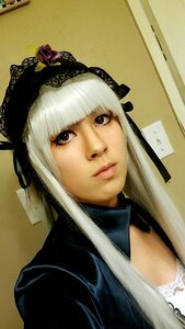 Rating: Safe Score: 0 Tags: 1girl bangs blunt_bangs closed_mouth lace lips long_hair looking_at_viewer photo portrait solo suigintou upper_body white_hair User: admin