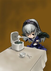 Rating: Safe Score: 0 Tags: 1girl artist_request black_wings bowl chibi chopsticks dress fine_art_parody food frills hairband i_asked_for_scrambled image lolita_hairband long_hair long_sleeves no_midriff parody rice rice_bowl rice_cooker rozen_maiden silver_hair simple_background solo suigintou table wings User: admin