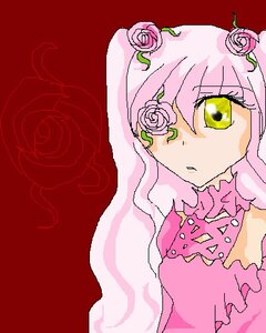 Rating: Safe Score: 0 Tags: 1girl flower image kirakishou long_hair pink_flower pink_hair pink_rose red_flower red_rose rose solo thorns yellow_eyes User: admin