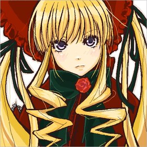 Rating: Safe Score: 0 Tags: 1girl auto_tagged bangs blonde_hair blue_eyes blush bonnet bow drill_hair flower green_bow image long_hair long_sleeves looking_at_viewer red_flower red_rose rose shinku sidelocks simple_background solo upper_body white_background User: admin
