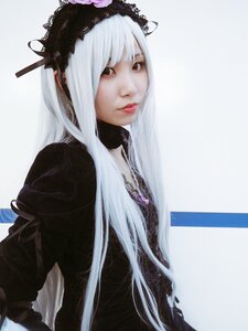 Rating: Safe Score: 0 Tags: 1girl bangs closed_mouth hairband lace lips lolita_fashion long_hair looking_at_viewer solo suigintou upper_body User: admin