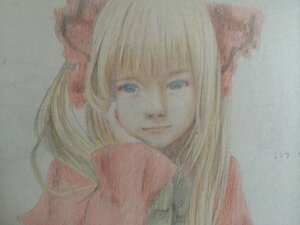 Rating: Safe Score: 0 Tags: 1girl bangs blonde_hair blue_eyes bow closed_mouth hair_bow image long_hair looking_at_viewer shinku signature smile solo traditional_media User: admin