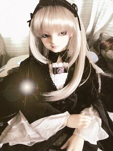 Rating: Safe Score: 0 Tags: 1girl black_dress black_ribbon closed_mouth doll dress flower frills long_hair long_sleeves looking_at_viewer ribbon rose silver_hair solo suigintou User: admin