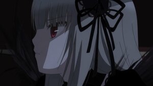 Rating: Safe Score: 0 Tags: 1girl bangs closed_mouth dress image long_hair profile red_eyes ribbon simple_background solo suigintou User: admin