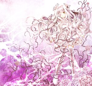 Rating: Safe Score: 0 Tags: 1girl doll_joints dress eyepatch flower image joints kirakishou long_hair pink_flower pink_hair pink_rose pink_theme rose solo thighhighs thorns very_long_hair vines white_rose yellow_eyes User: admin