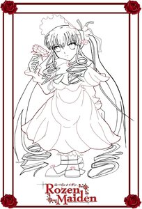 Rating: Safe Score: 0 Tags: 1girl auto_tagged dress flower image long_hair monochrome red_flower red_rose rose rose_petals shinku solo spot_color standing striped thorns very_long_hair User: admin
