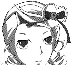 Rating: Safe Score: 0 Tags: 1girl ahoge eyebrows_visible_through_hair greyscale hair_between_eyes halftone image kanaria looking_at_viewer monochrome simple_background smile solo virtual_youtuber white_background User: admin