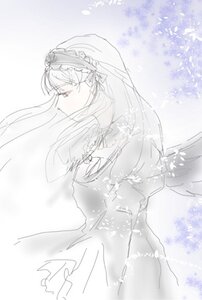 Rating: Safe Score: 0 Tags: 1girl black_dress black_wings blush dress feathered_wings frills hairband image juliet_sleeves lolita_hairband long_hair long_sleeves solo suigintou wings User: admin