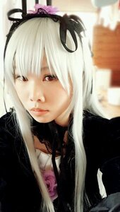 Rating: Safe Score: 0 Tags: 1girl bangs blurry blurry_background closed_mouth depth_of_field gothic_lolita lips long_hair looking_at_viewer photo red_eyes ribbon solo suigintou upper_body white_hair User: admin