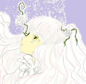 Rating: Safe Score: 0 Tags: 1girl bangs flower frills image kirakishou long_hair portrait profile rose solo tears thorns upper_body white_flower white_hair white_rose User: admin