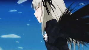 Rating: Safe Score: 0 Tags: 1girl black_dress black_ribbon black_wings dress feathered_wings feathers from_side hair_ribbon hairband image long_hair long_sleeves open_mouth profile red_eyes ribbon silver_hair solo suigintou upper_body wings User: admin