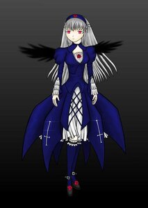 Rating: Safe Score: 0 Tags: 1girl black_wings dress frills full_body hairband image juliet_sleeves long_hair long_sleeves looking_at_viewer puffy_sleeves red_eyes silver_hair solo standing suigintou thighhighs wings User: admin