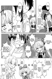 Rating: Safe Score: 0 Tags: 1boy comic doujinshi doujinshi_#6 glasses greyscale image monochrome multiple multiple_girls shinku suigintou User: admin