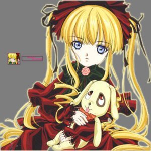 Rating: Safe Score: 0 Tags: 1girl blonde_hair blue_eyes bow dress flower image long_hair long_sleeves looking_at_viewer red_dress rose shinku solo very_long_hair User: admin