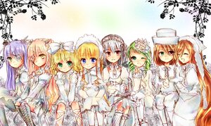 Rating: Safe Score: 0 Tags: 6+girls black_hair blonde_hair blue_eyes brown_hair dress green_eyes hair_ornament hat image long_hair multiple multiple_girls one_eye_closed purple_hair red_eyes short_hair silver_hair smile suiseiseki tagme thighhighs User: admin