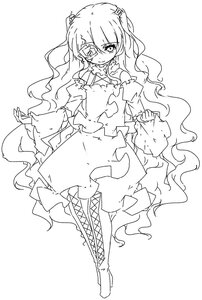 Rating: Safe Score: 0 Tags: 1girl bangs boots bow cross-laced_footwear dress eyepatch full_body greyscale image kirakishou long_hair long_sleeves looking_at_viewer monochrome solo striped very_long_hair wavy_hair User: admin