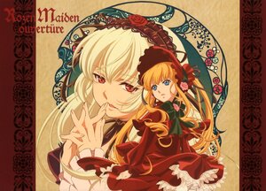 Rating: Safe Score: 0 Tags: 2girls blonde_hair blue_eyes bonnet bow dress flower image long_hair long_sleeves looking_at_viewer multiple_girls pair red_eyes rose shinku suigintou User: admin