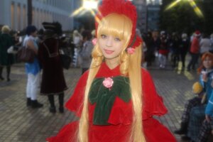 Rating: Safe Score: 0 Tags: 3d blonde_hair blue_eyes blurry blurry_background blurry_foreground depth_of_field dress figure hat long_hair multiple_girls photo shinku solo solo_focus umbrella User: admin
