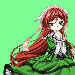 Rating: Safe Score: 0 Tags: 1girl brown_eyes brown_hair closed_mouth commentary_request dress frills green_background green_dress green_eyes hairband hands_clasped hat head_scarf heterochromia image interlocked_fingers lolita_fashion long_hair long_sleeves looking_at_viewer oekaki own_hands_clasped own_hands_together red_eyes ribbon rozen_maiden simple_background smile solo suiseiseki takayapeint very_long_hair User: admin