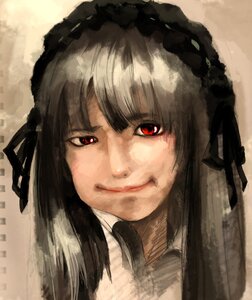 Rating: Safe Score: 0 Tags: 1girl bangs choker closed_mouth face hairband image lips lolita_fashion lolita_hairband long_hair looking_at_viewer portrait red_eyes solo suigintou User: admin