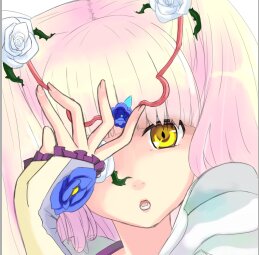 Rating: Safe Score: 0 Tags: 1girl bangs blue_flower blue_rose face flower hair_ornament image kirakishou open_mouth pink_hair rose solo white_rose yellow_eyes User: admin